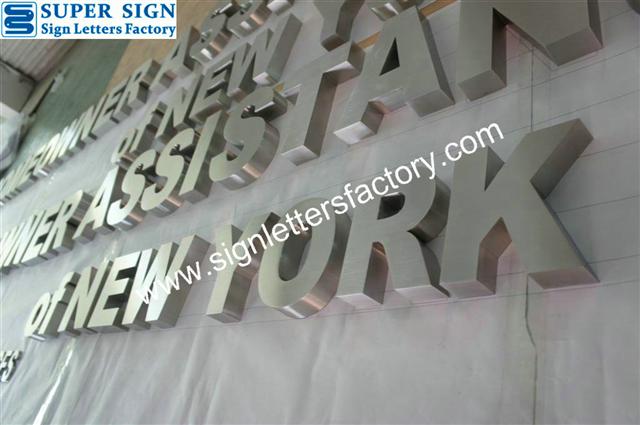 architectural stainless steel sign letters